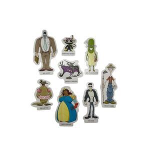 Quelf Player Tokens Replacement Parts Complete Set of 8 with Stands